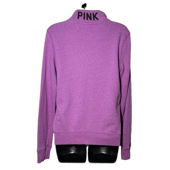 PINK Purple 1/2 Zip Sweatshirt - Picture 2 of 6